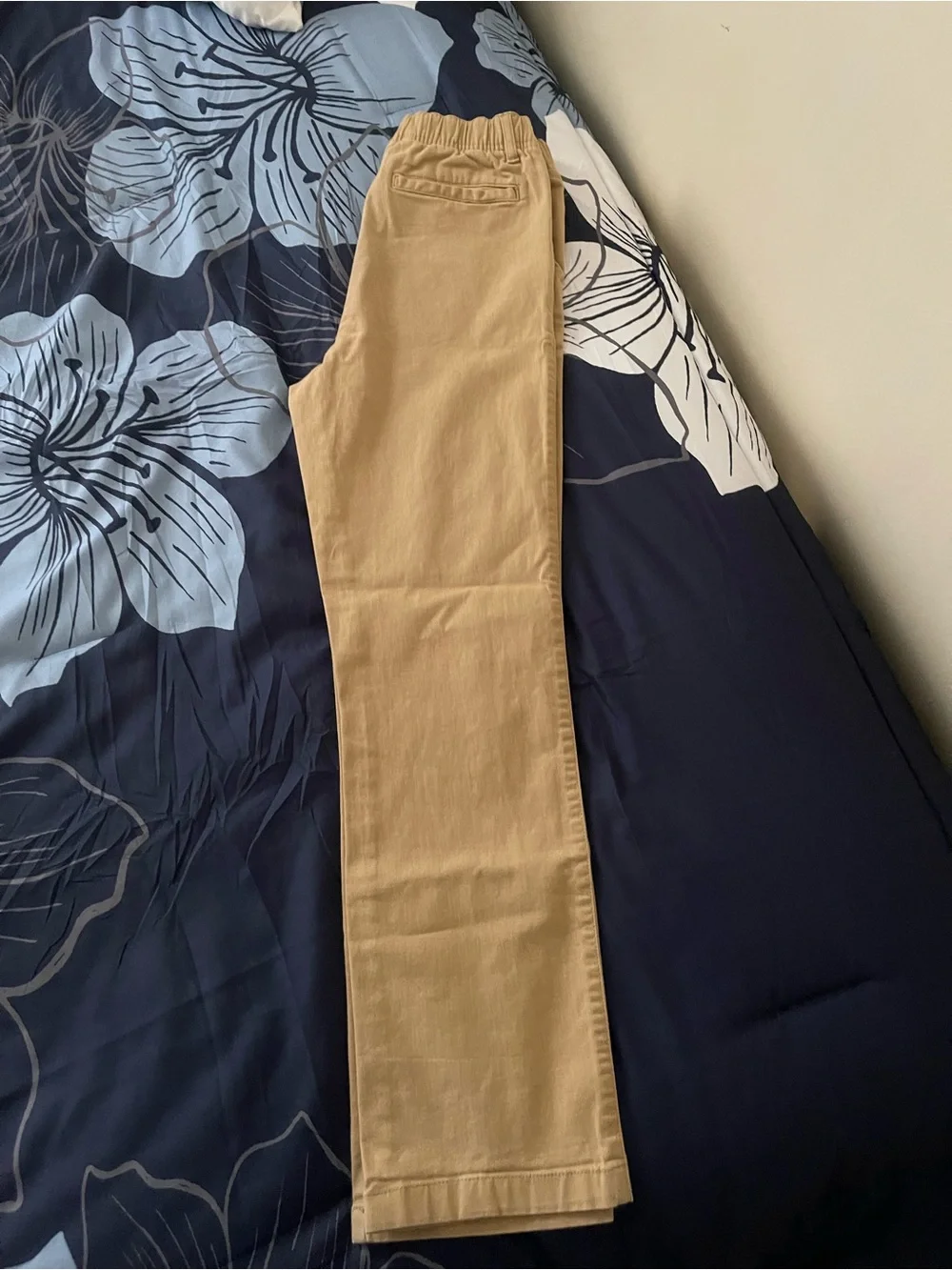 Boys Elastic-Waist Pants in Flax